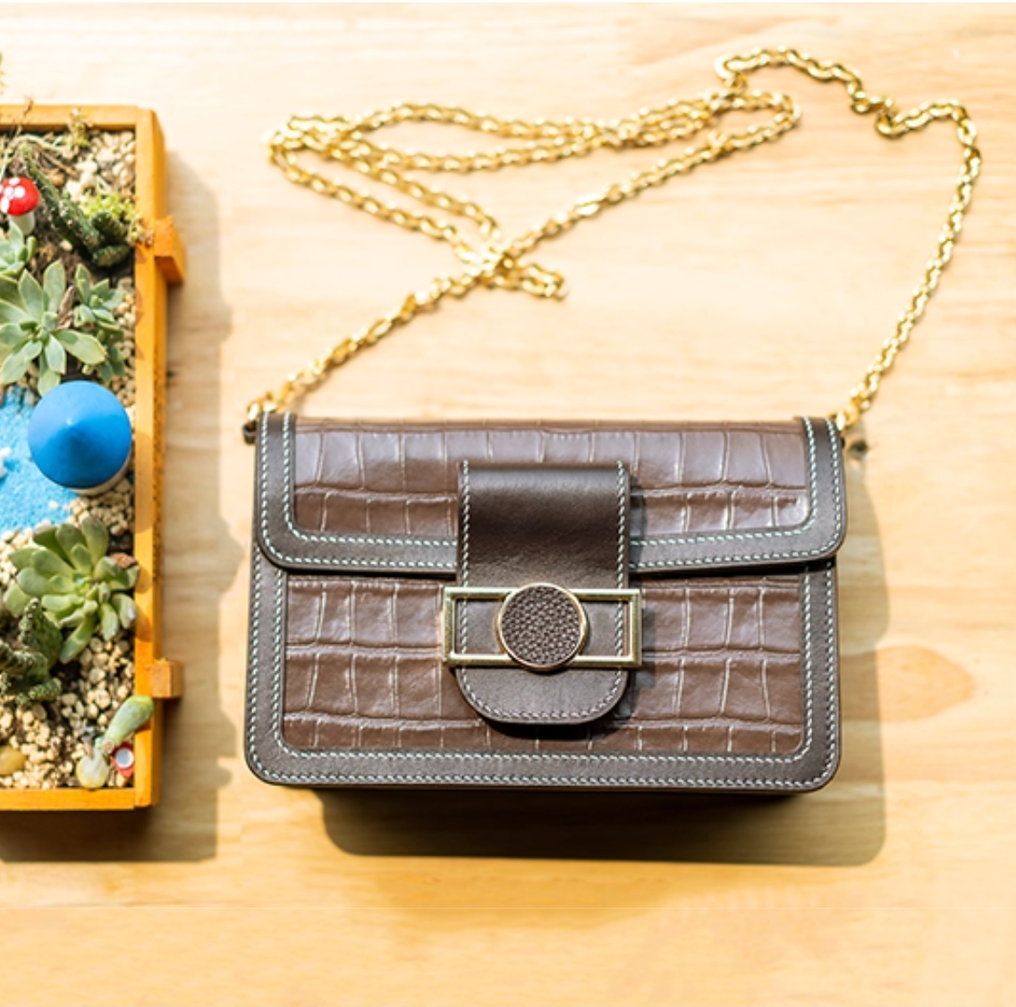 Leather Sewing Pattern: Crossbody Bag (DIY PDF Pattern) DWIPDFZS054