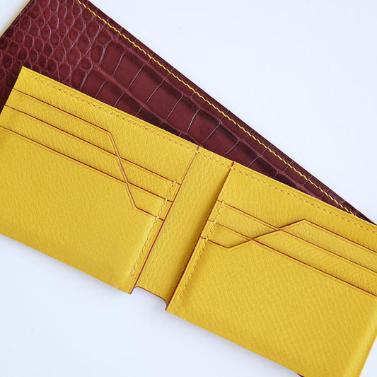 Leather Sewing Pattern: Bifold Wallet with 6 Slots (DIY PDF Pattern) DWIPDFZS057-6