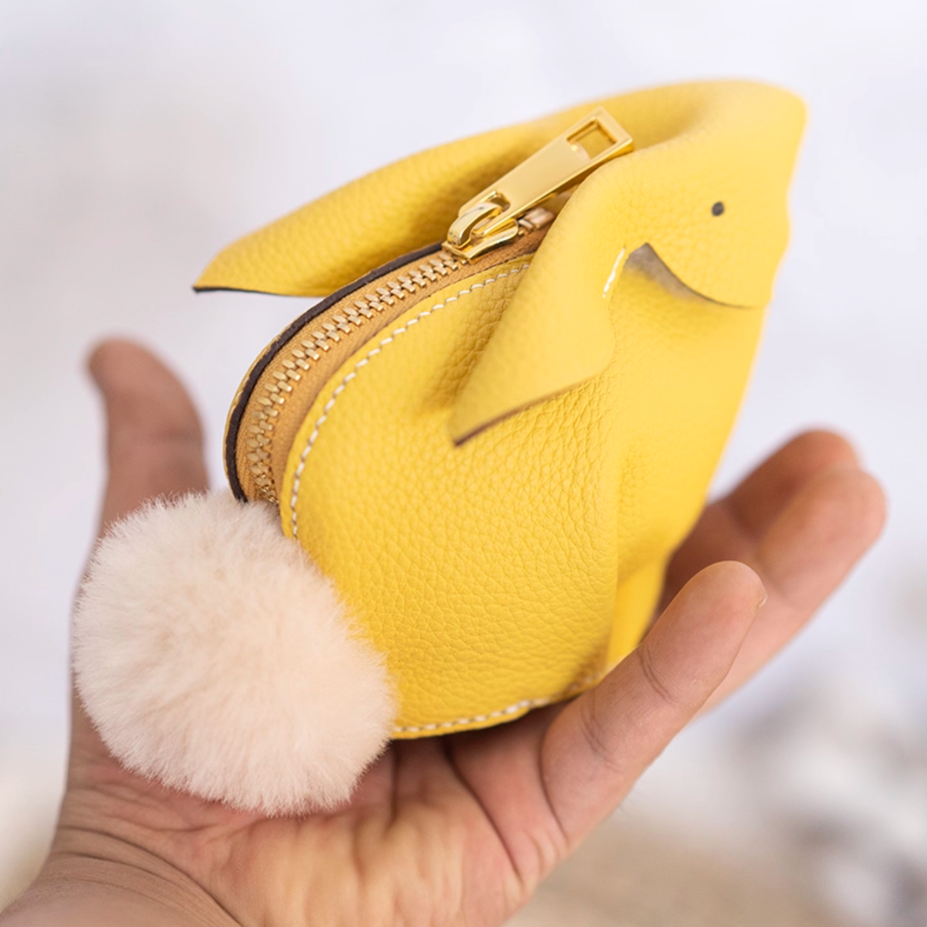 Leather Sewing Pattern: Rabbit Shaped Purse(DIY PDF Pattern) DWIPDFZS202