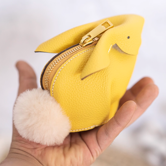 Leather Sewing Pattern: Rabbit Shaped Purse(DIY PDF Pattern) DWIPDFZS202